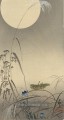 Grasshoper und flauder Mond Ohara Koson Japanisch